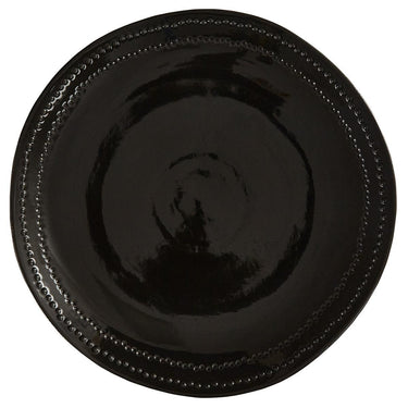Peyton Dinner Plate - Black Set of 8 Park Designs - The Fox Decor